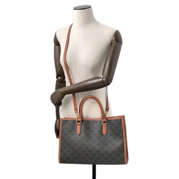 CELINE Triomphe Horizontal Cabas PVC/Leather - Picture 5 of 16